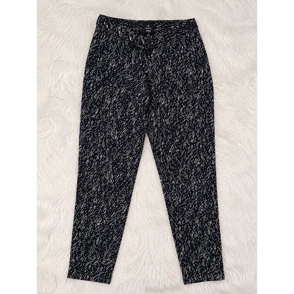 ATTENTION Slim Fit Womens sz 4 Contemporary Retro Stretch Slacks Pants Business - Picture 3 of 7
